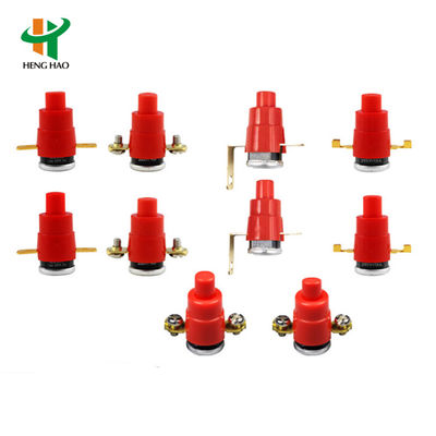 ترموستات ثنائي المعدن KSD301 مع غلاف بلاستيكي أو سيراميك وغطاء ألومنيوم أو رأس نحاسي للأجهزة الكهربائية المنزلية