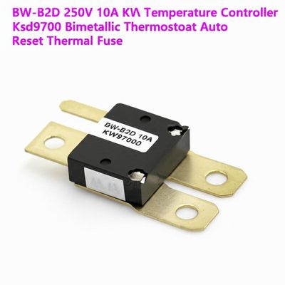 BW-B2D 250V 10A KW9700 جهاز التحكم في درجة الحرارة Ksd9700 الحرارة ثنائية المعادن التثبيت التلقائي إعادة ضبط الفتيل الحراري