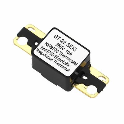 ST-22 SEKI 250V 10A KW9700 الحرارة Ksd9700 الحرارة ثنائية المعادن الحرارة الفورية الحرارة