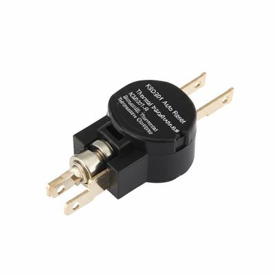 KSD301 الحرارة الثنائية المعدنية مع 100000 دورة وغرفة بلاستيكية أو سيراميكية لتطبيقات الغطاء الألومنيوم أو رأس النحاس